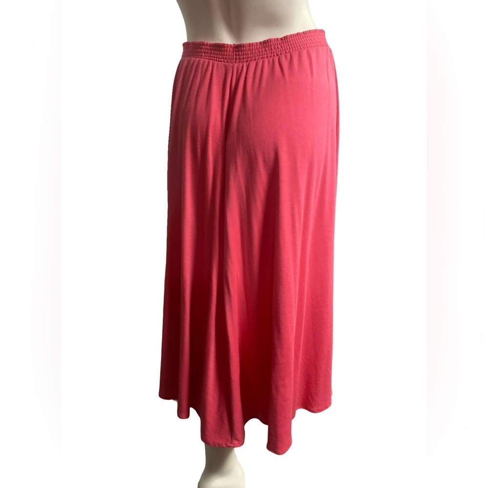 Jilly 80s/90s Pink Skirt w/ Colorful Umbrella Design - Picture 3 of 5